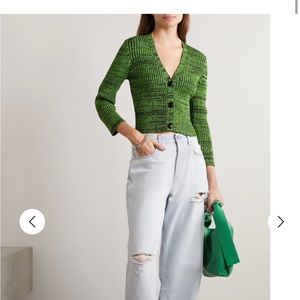 Ganni cropped cardigan worn 3 times like new XS